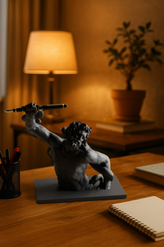 3D Decorative Antique Pen Holder Statue Avant-garde Office