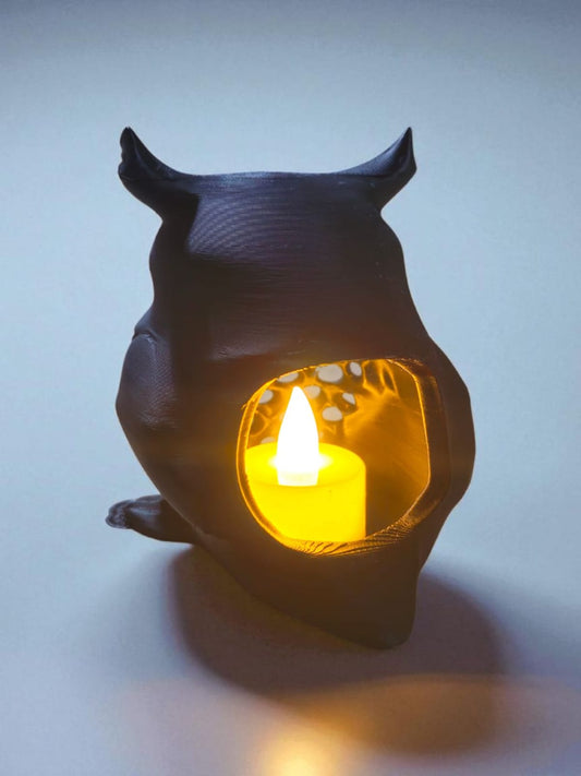 3D Decorative Owl Candle Holder, Tealight Holder, Bohemian