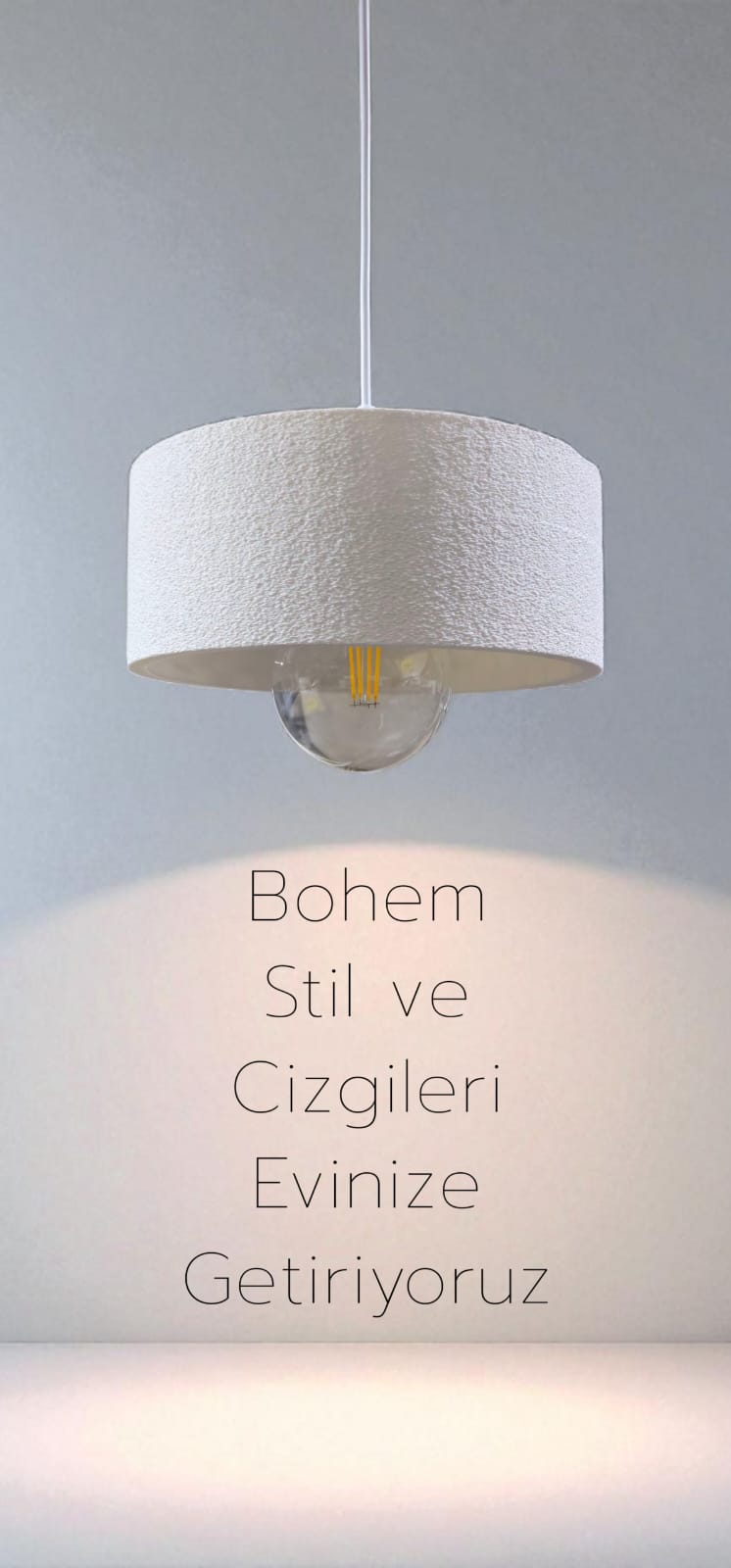 Modern Oval Luxury Concrete Look Chandelier - Vegan, Dust-Free Pendant Light for Living Room, Kitchen & Sitting Room