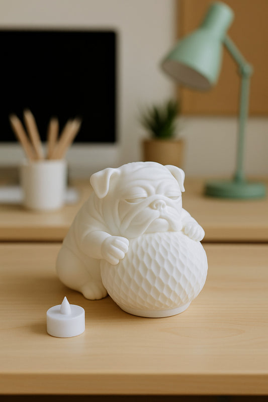 Bulldog Design 3D Decorative Table Lamp, Aesthetic Q