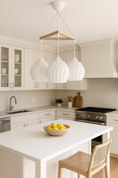 Modern Pendant Triple Boho Chandelier (23x27 cm) Bubble Series
