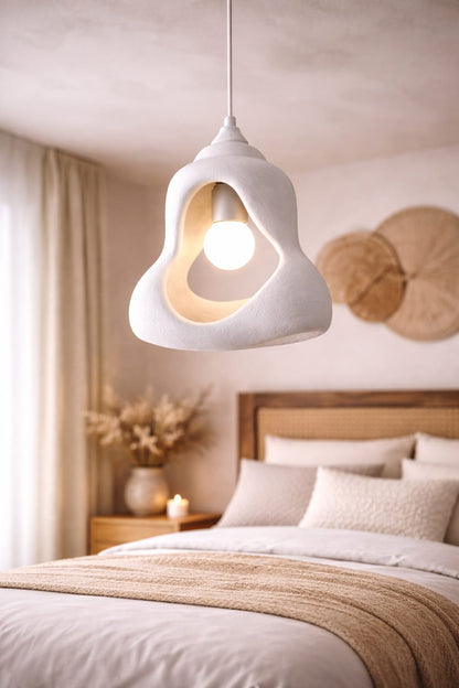 Rustic Perforated Scandinavian Series Concrete Look Single Pendant