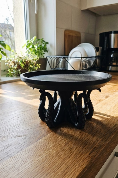 Black Octopus Design Decorative Service Multi-Purpose Org