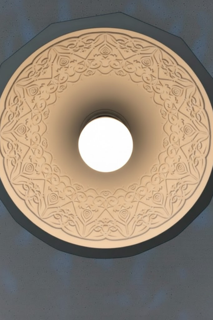 Modern Mosaic Pattern Special Concrete Look E27 Pendant Chandelier
