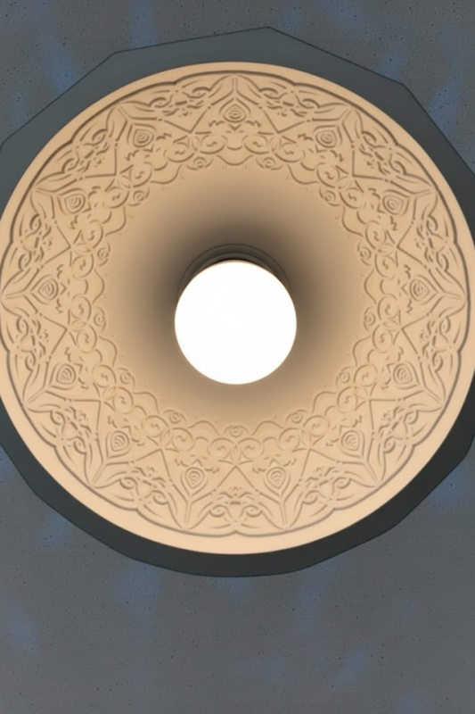 Modern Mosaic Pattern Special Concrete Look E27 Pendant Chandelier