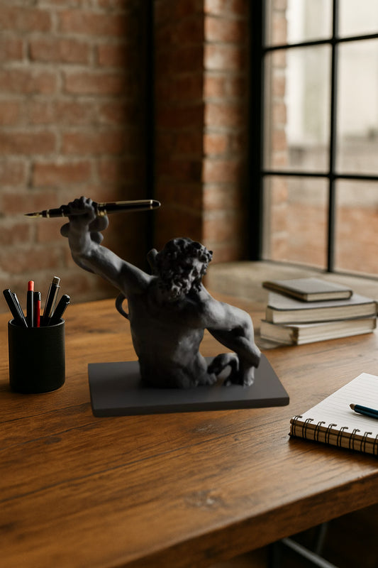 3D Decorative Antique Pen Holder Statue Avant-garde Office
