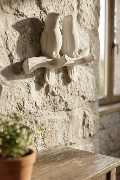 3D Minimal Bird Wall Hanger 17 x 17 cm, Decorative Key