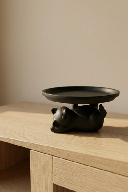 3D Black Cat Figured Decorative Presentation Stand 17 cm Hi