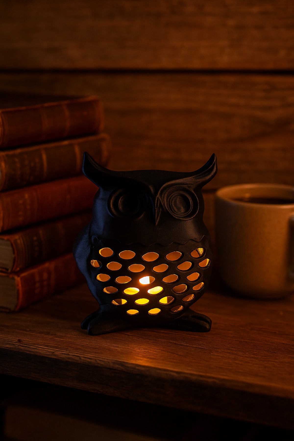 3D Decorative Owl Candle Holder, Tealight Holder, Bohemian