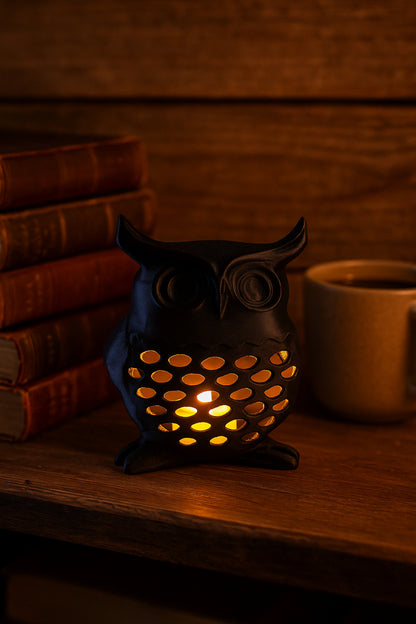3D Decorative Owl Candle Holder, Tealight Holder, Bohemian
