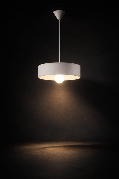 Modern Oval Luxury Concrete Look Chandelier - Vegan, Dust-Free Pendant Light for Living Room, Kitchen & Sitting Room
