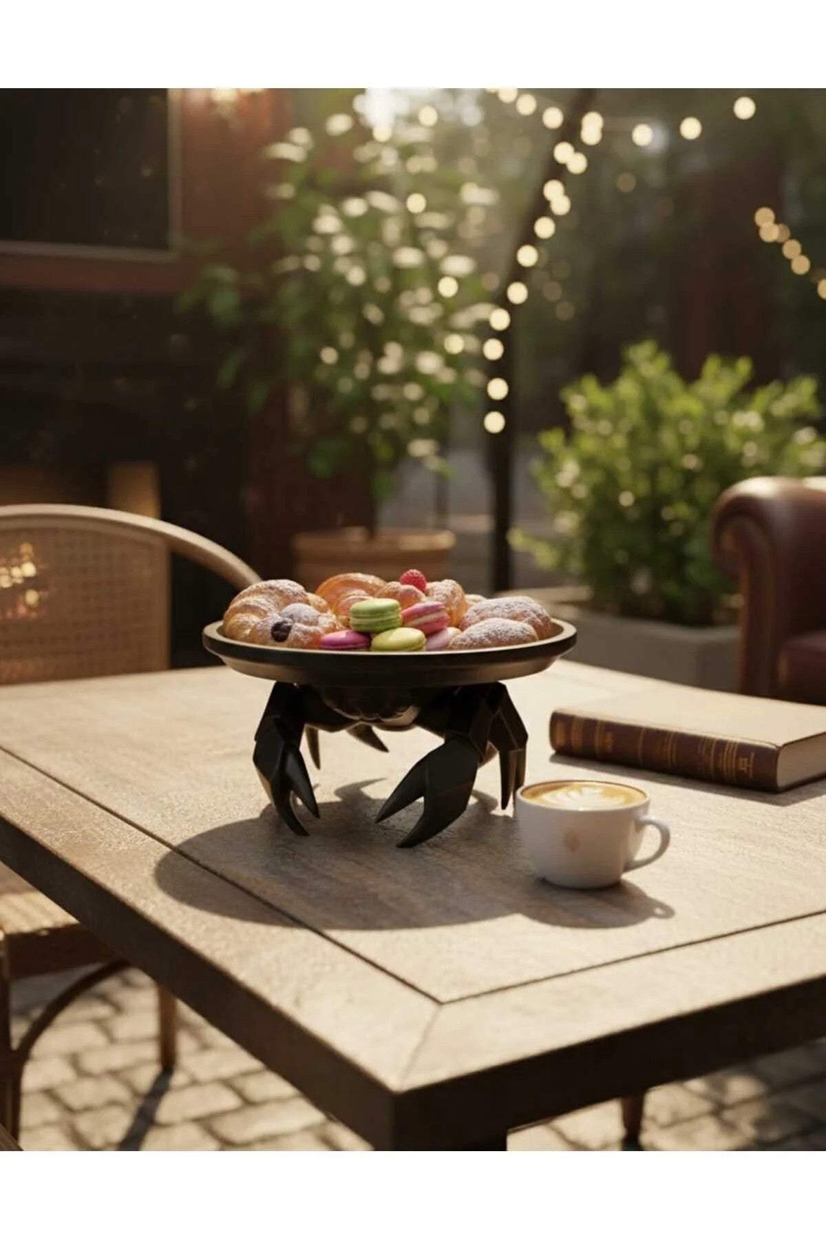 Decorative Crab Figure Black Practical Home Utensils Multi P