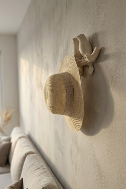 3D Minimal Bird Wall Hanger 17 x 17 cm, Decorative Key
