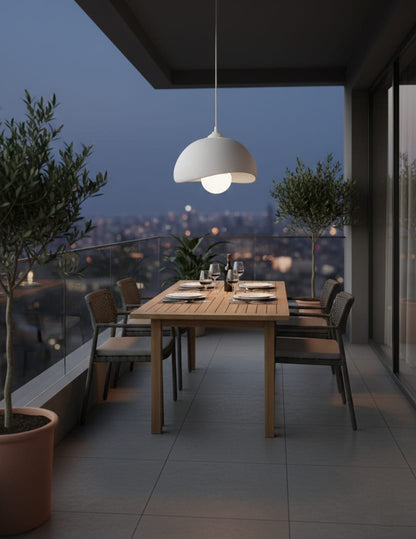 Natural Concrete Look Double Pendant Chandelier – Modern Boho 3D Lighting Set (Includes Free E27 Bulb)