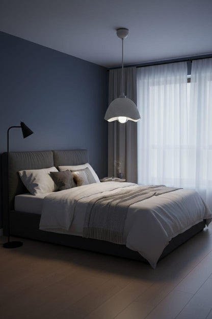 Concrete Look Hat Pendant Chandelier - Modern Hat-Shaped Design & Stylish Interior Lighting