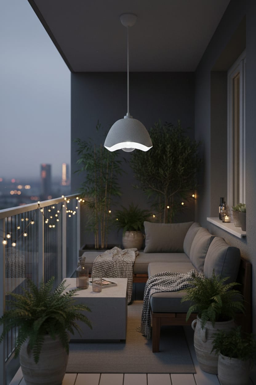 Concrete Look Hat Pendant Chandelier - Modern Hat-Shaped Design & Stylish Interior Lighting
