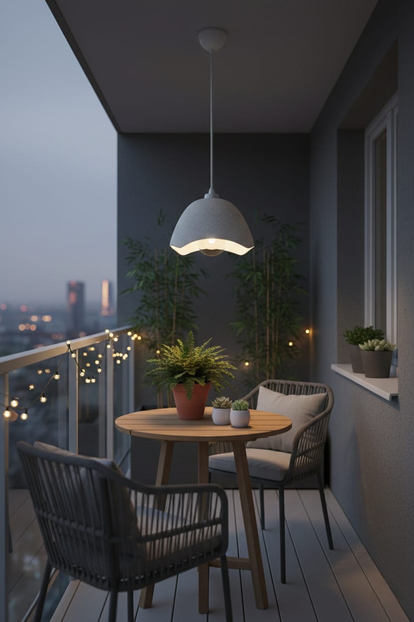 Concrete Look Hat Pendant Chandelier - Modern Hat-Shaped Design & Stylish Interior Lighting