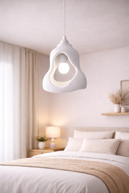 Rustic Perforated Scandinavian Series Concrete Look Single Pendant