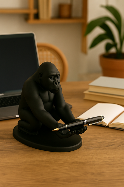 3D Black Gorilla Figured Decorative Phone, Tablet Stand,