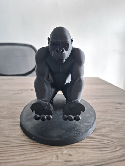 3D Black Gorilla Figured Decorative Phone, Tablet Stand,