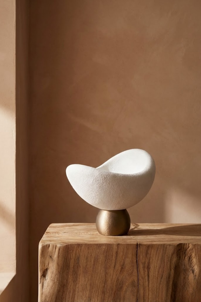 Luna Design Table Lamp White Bronze Detailed Lampshade, Soft Amber Light, Includes Gift Rustic Bulb 20 x 37 cm White