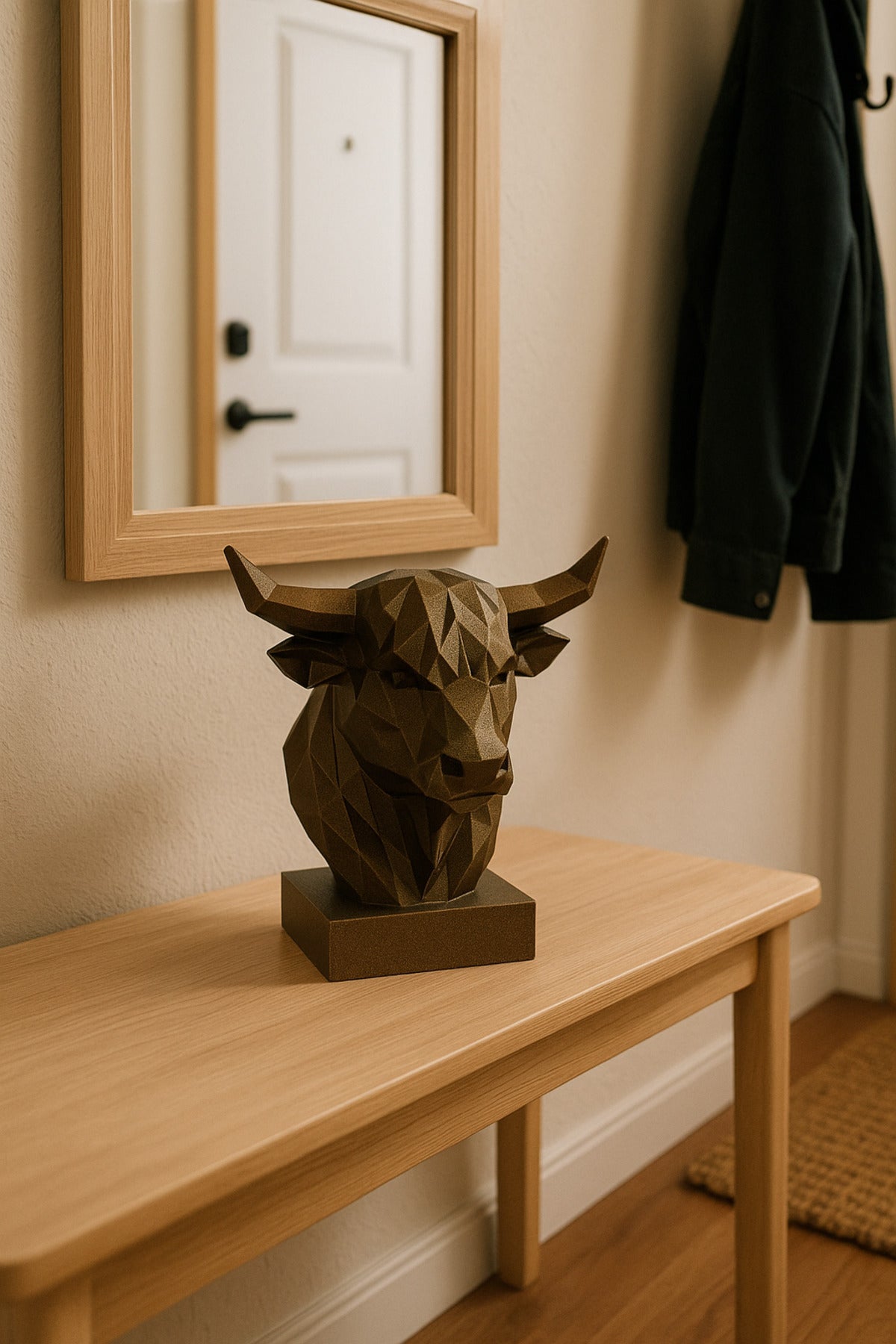 Decorative Bust Bull Statue Special Design 3d Gift 12