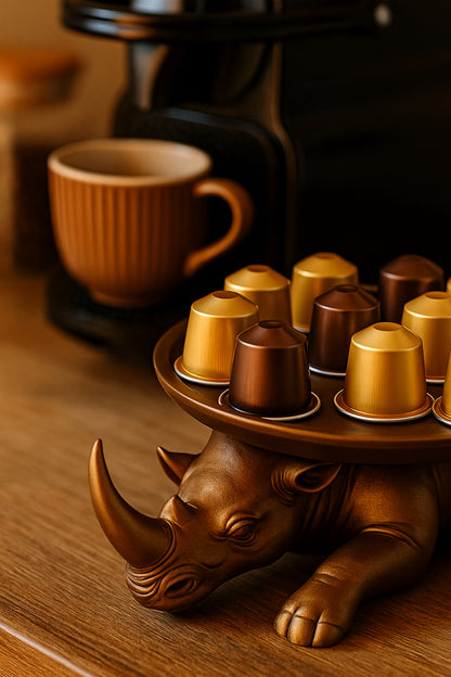 Decorative Rhino Server Multi-Purpose Practical Home Go