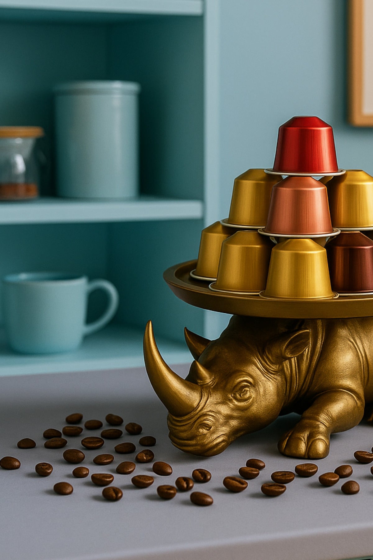 Decorative Design Gold Rhino Presentation Note Practical Go