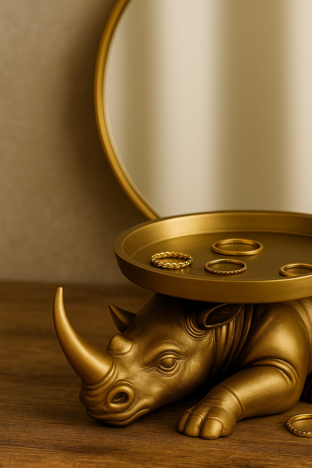 Decorative Design Gold Rhino Presentation Note Practical Go