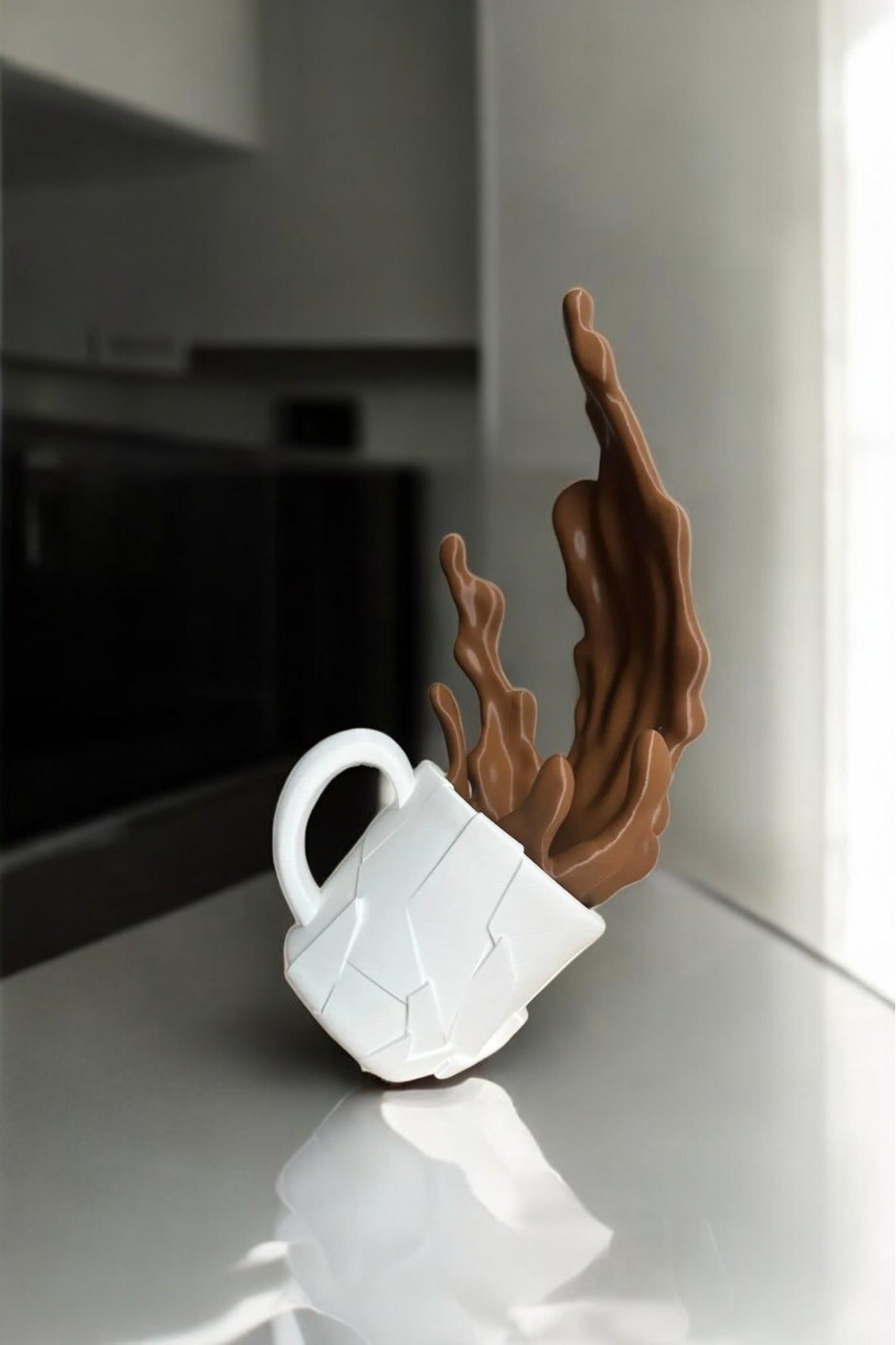 Spilled Coffee Figure Decorative Object Trinket Coffee Hot