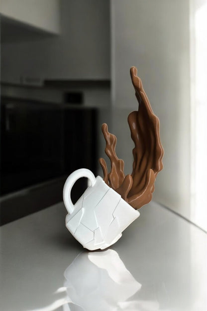 Spilled Coffee Figure Decorative Object Trinket Coffee Hot