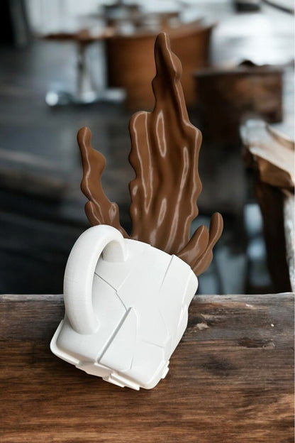 Spilled Coffee Figure Decorative Object Trinket Coffee Hot