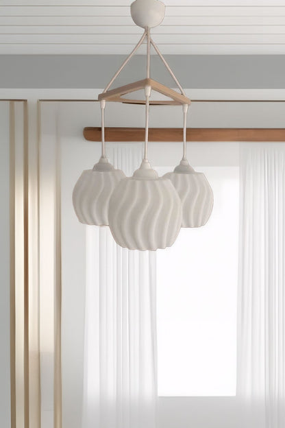 Modern Pendant Triple Boho Chandelier (23x27 cm) Bubble Series