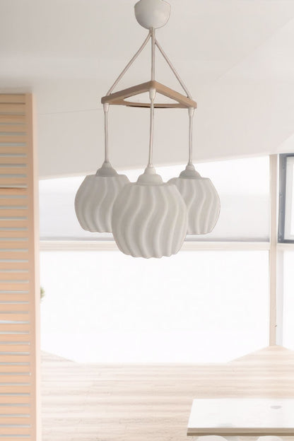 Modern Pendant Triple Boho Chandelier (23x27 cm) Bubble Series